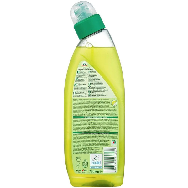 Гель для очищения унитаза FROSCH 750мл Лимон
