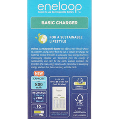 Аккумулятор с зарядным устройством Panasonic Eneloop BQ-CC17/4xBK-3MCCE Advanced Charger (K-KJ17MCD40E)