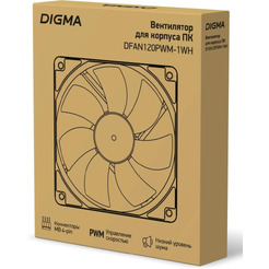 Вентилятор для корпуса Digma DFAN120PWM-1WH