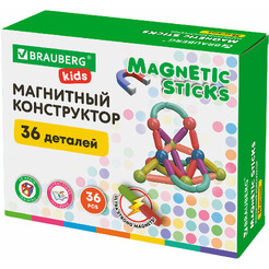 Магнитный конструктор Brauberg Kids Magnetic Sticks 665721