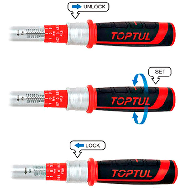 Ключ Toptul 1/2" 70-350 Нм ANBV1635