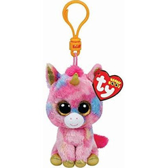 Мягкая игрушка  на брелоке TY INC Единорог Fantasia (36619)
