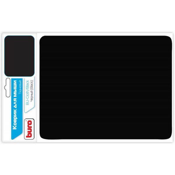 Коврик для мыши Buro BU-CLOTH (черный)