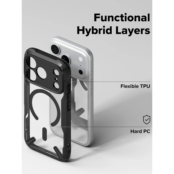 Чехол Ringke FUSION X MAGNETIC для iPhone 17 Pro BLACK