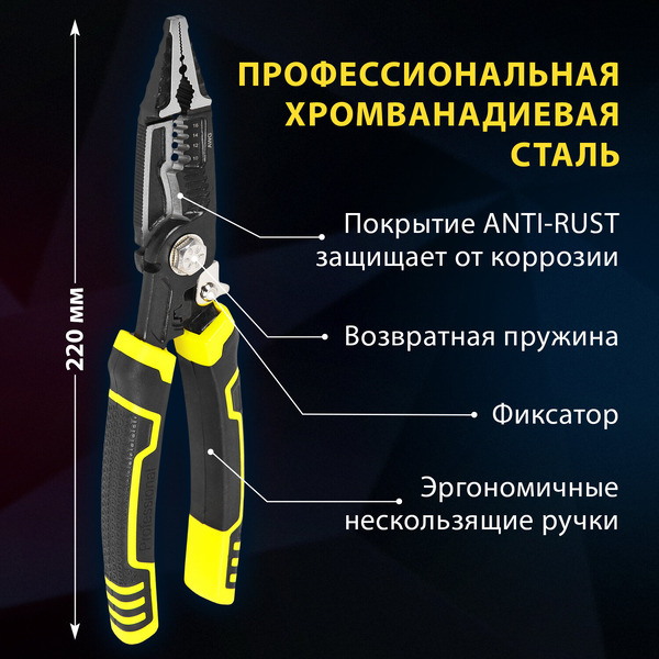 Плоскогубцы Грандмастер Многофункциональные PL-220 671257