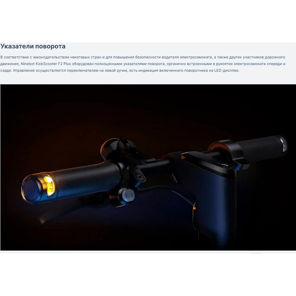 Электросамокат Ninebot Kickscooter F2 Plus