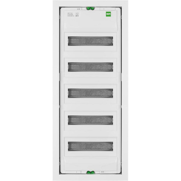 Щит встраиваемый Elektro-Plast MSF 5x12M (60M), N/PE 2x(2x25+20x16mm2+19x10mm2), мет. дверь, белый RAL9016, 853x358x97mm, IP30 (2005-00)