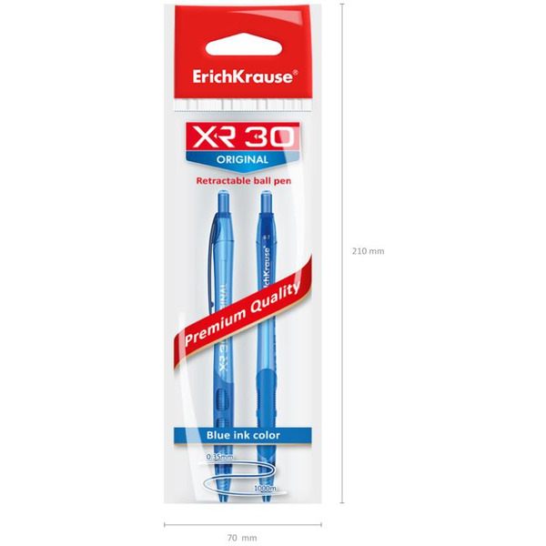 Набор шариковых автоматических ручек Erich Krause Matic&Grip Original XR-30 43620 (2 шт)