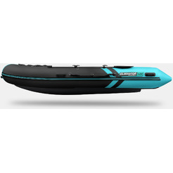 Надувная лодка Gladiator E420S (черно-бирюзовый)