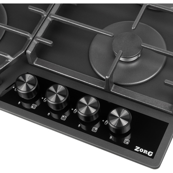 Газовая варочная панель ZORG HAG63 FDW BL MT
