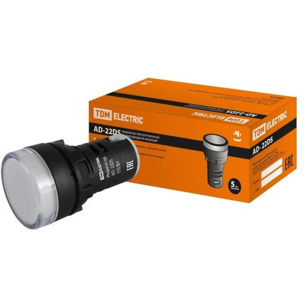 Лампа сигнальная TDM AD-22DS(LED) 110В AC/DC SQ0702-0028