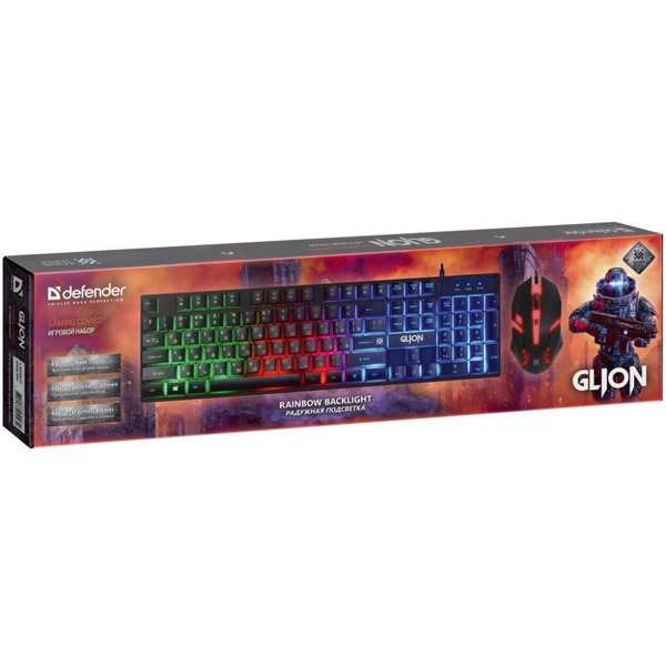 Клавиатура + мышь Defender Glion C-123