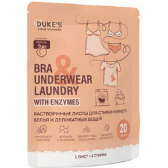 Листы для стирки нижнего белья и деликатных вещей DUKE'S HOME WONDERS Персик 20 шт