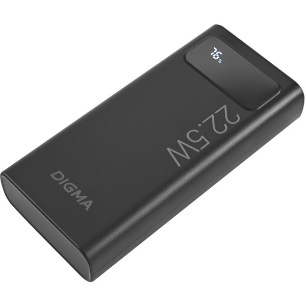 Мобильный аккумулятор Digma DGPF20A 20000mAh (черный)
