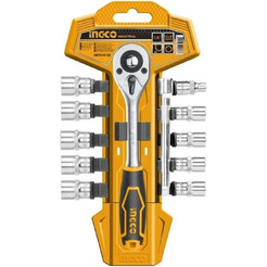 Набор торцевых головок с трещоткой INGCO HKTS14122 (12 шт)
