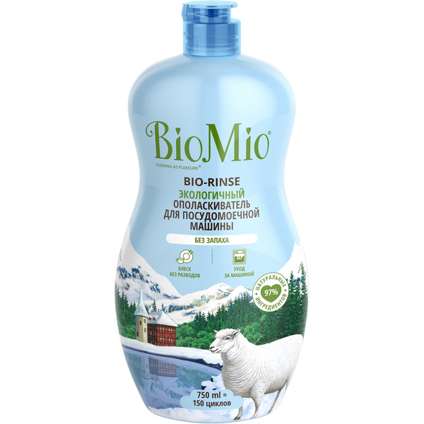 Ополаскиватель для посудомоечной машины BioMio BIO-RINSE 750мл