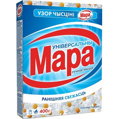 Универсальный стиральный порошок для ручной стирки МАРА Узор Чысціні Утренняя свежесть 400г