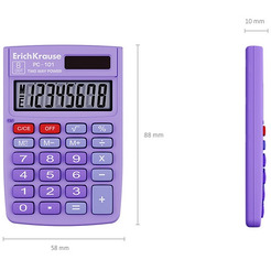Калькулятор Erich Krause PC-101 62006 (фиолетовый)