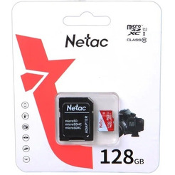 Карта памяти  Netac Micro SDXC NT02P500ECO-128G-R