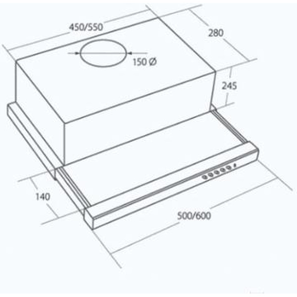 Вытяжка Akpo Light Eco Glass Twin 50 WK-7 (белый)