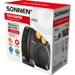 Тепловентилятор Sonnen FH06 457781 (черный/оранжевый)