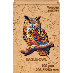 Сувенирный пазл MASTER WOOD Филин SWPFL