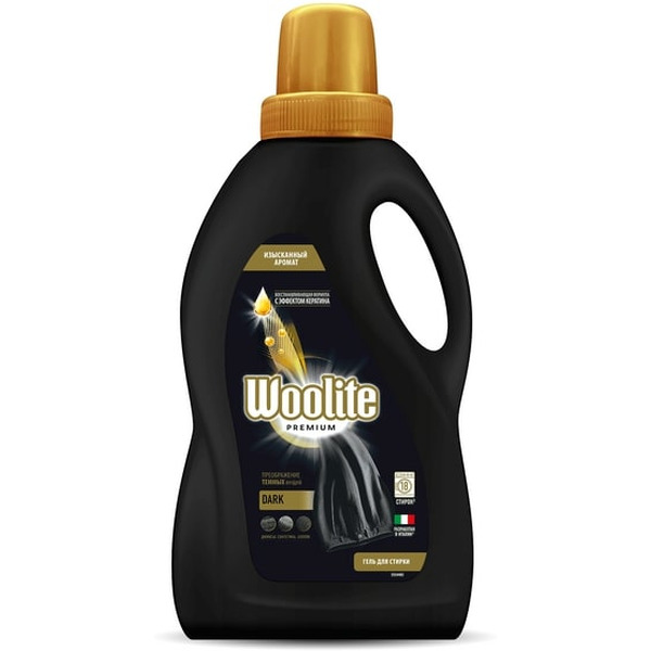 Гель для стирки WOOLITE Premium Dark 0.9 л (18 стирок)