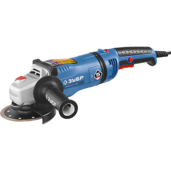 Угловая шлифмашина Зубр ПРОФЕССИОНАЛ УШМ-П125-1400 ЭПСТ