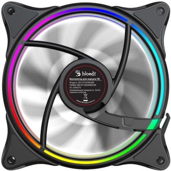 Вентилятор для корпуса Bloody BD-CF120ARGB3-BK