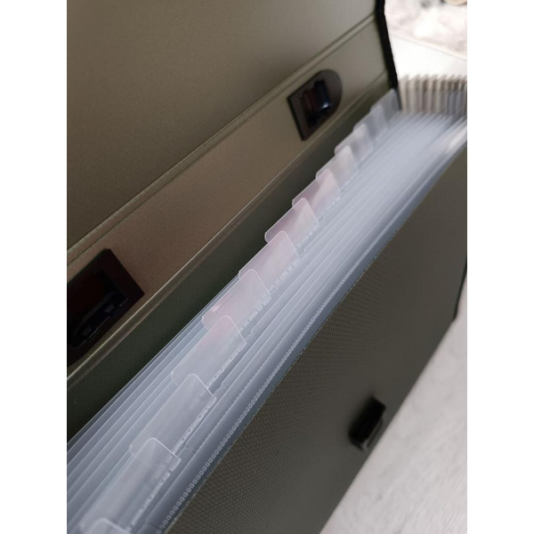 Папка-портфель DELI 5556GREEN