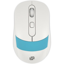 Мышь OKLICK 310MW (белый/синий)