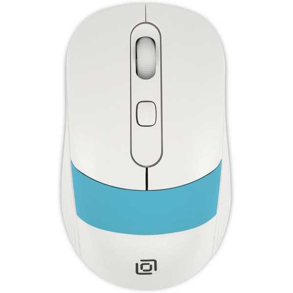 Мышь OKLICK 310MW (белый/синий)