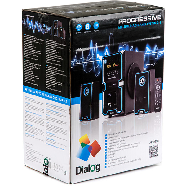 Акустическая система DIALOG AP-222B Black