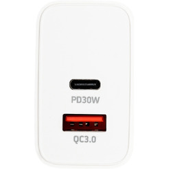 Сетевое зарядное устройство Digma DGW3D (белый)