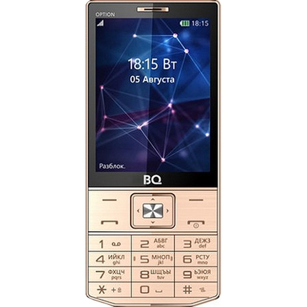 Мобильный телефон BQ-3201 Option золотой