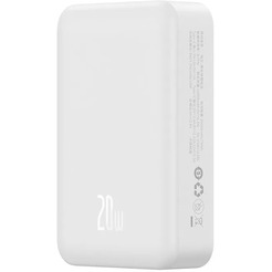 Внешний аккумулятор Baseus Magnetic Mini Wireless Fast Charge Power Bank 20W 20000mAh (белый)