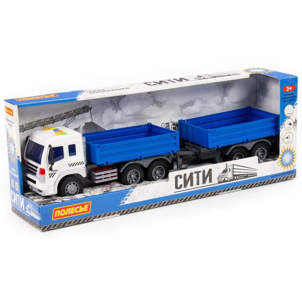 Автомобиль бортовой с прицепом Полесье 93127 Сити