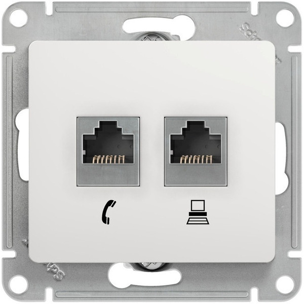 Розетка компьютерная Systeme Electric Glossa GSL000185