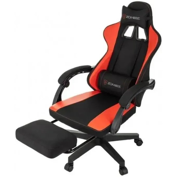 Кресло игровое ZOMBIE Weaver (черный/красный)