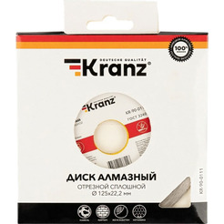 Отрезной диск алмазный Kranz KR-90-0111