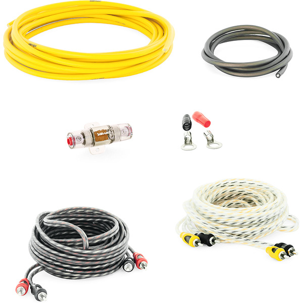 Набор проводов для подключения 4-канального усилителя 10Ga Swat PAC-F10