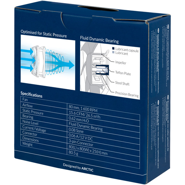 Вентилятор для корпуса Arctic Cooling P8 Silent ACFAN00152A