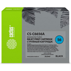 Картридж струйный Cactus CS-C6656A №56 (черный)