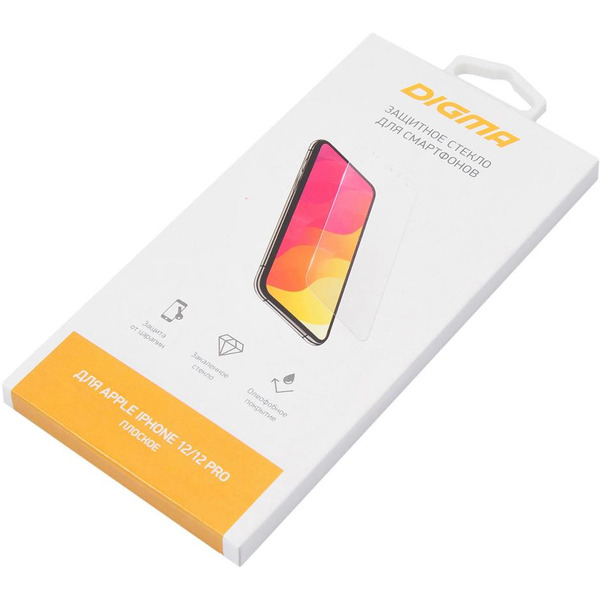 Защитное стекло Digma для Apple iPhone 12/12 Pro (DGG1AP12PA)