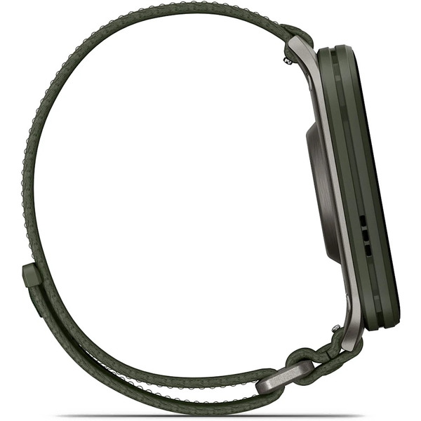 Умные часы Garmin Venu X1 (титановый/зеленый)