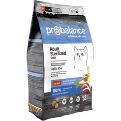 Сухой корм для кошек ProBalance Sterilized с уткой (1.8кг)