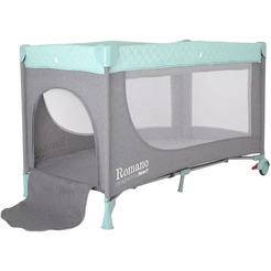 Кровать-манеж Rant Romano RP100 (grey/green)