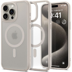 Чехол для телефона Spigen Ultra Hybrid (MagFit) для iPhone 15 Pro Max ACS07210 (серый)