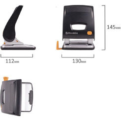 Дырокол BRAUBERG Easy Press 224343