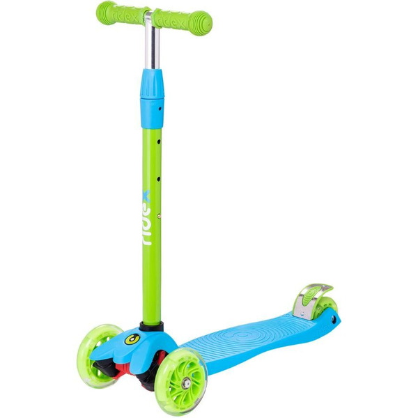 Самокат Ridex Snappy 3D (голубой/зеленый)